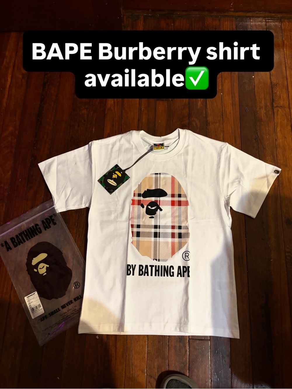 BAPE x Burberry ‘white’